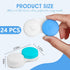 Phyyixs 24 Pack 12 Colorful Cute Contact Lens Cases, Bulk Storage Box with Colors, Leak-Proof and Durable, Portable