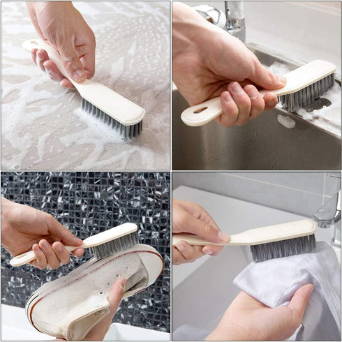 Set 4 Pack Multi-Purpose Scrub Brush - Kitchen Cleaning Brushes with Stiff Bristles for Dishes, Pots, Pans, Sink