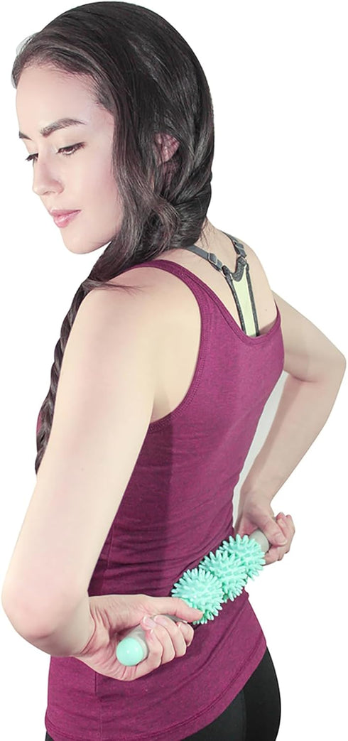 Coolife Fascia Muscle Roller, Cellulite Massager, Deep Tissue Massage Stick Tools - 3 Balls