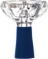 Large Diamond-Shaped Glass Hookah Bowl Phunnel, High-Temperature Resistant for Heat Management Systems, Blue
