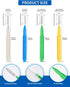 Interdental Brush, 80 Count, Braces Brush for Dental Hygiene, Flossing Tools in 4 Colors & Sizes