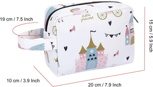 HUA ANGEL Travel Makeup Bag, Large Capacity Cosmetic Bag for Women, Waterproof Toiletry Organizer