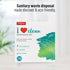 Sirona Personal Disposal Bags, 75 Bags for Discreet Tampons, Sanitary Pads, Panty Liners, Menstrual Care Products