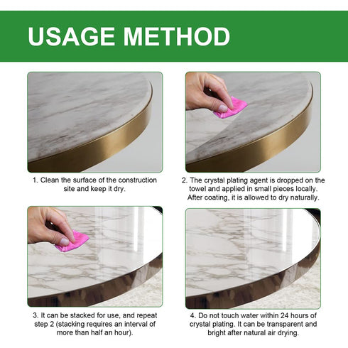 2 Pack Marble Nano Crystal-Plating Agent - Stone Crystal Plating Agent for Kitchen