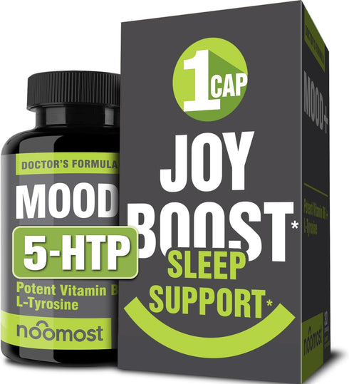 Mood Support Supplement for Calm Mind & Body, Stress Response, Energy with Herbal Adaptogens, 30 Counts