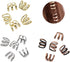 Ximimark Dreadlock Beads Set (1 Set; 15 Pcs; Dread Hair Braid Cuff Clip Adjustable Hair Rings; Gold Silver Bronze)