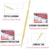 AKOAK Plastic Toothpick, Two-Headed Oral Stick, Disposable Interdental Brush Cleaning Tools (About 1050-1100 Pieces)