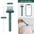 Hair Brush Cleaning Tool Comb Cleaning Brush Hair brush Cleaner Comb, 2-in-1 Hair Brush Cleaning Tool, Hair Brush Remover Rake for Removing Hair Dust,Home and Salon Use(1 Pack-Green)