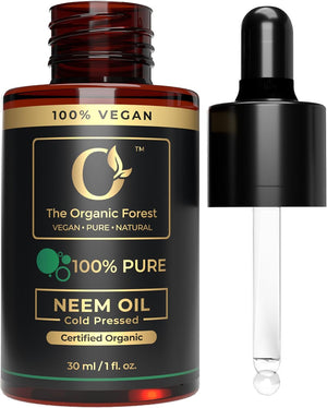 100% Pure Cold Pressed Neem Oil for Skin & Hair Care, Multi-Purpose Carrier Oil
