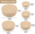WANDIC 5 Pcs Kraft Paper Nested Boxes, Assorted Size Round Mini Gift Boxes with Lids for Wedding Birthday Jewelry
