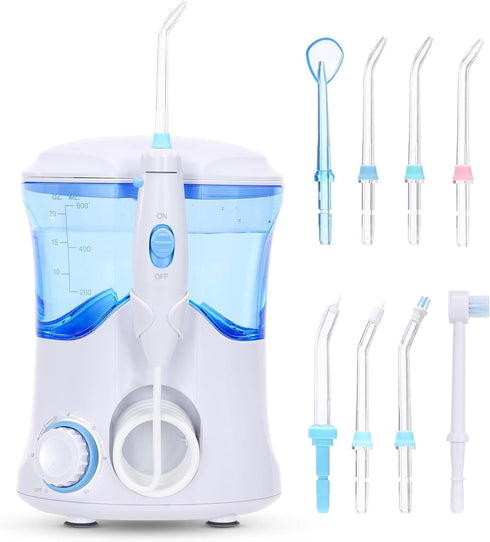 Water Flosser, Power Dental Water Flossers for Teeth & Braces Cleaning, 600ml for Family Use