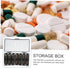 SILENRADAWN 3 Weekly Portable Pill Organizer Box for Travel, Detachable Medicine Case with Daily Compartments and Black