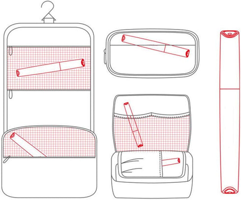 Travel Toothbrush Case, Plastic Container with Air Hole, Breathable Design for Daily Use
