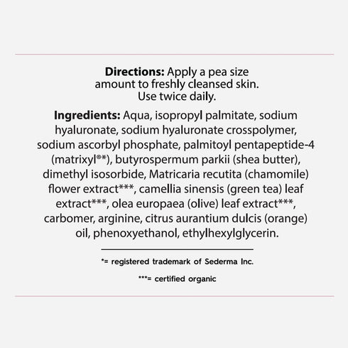 Hyaluronic Acid Moisturizer - Hydrating Face Lotion for Women with Green Tea and Chamomile, 1 Fl Oz
