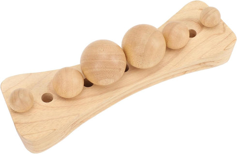 Premium Beech Wood Massage Stretcher for Lumbar and Pelvic Relief - Ideal for Neck, Back, Hip, Shoulder, and Calf
