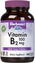 Bluebonnet Nutrition Vitamin B2 100 mg - For Cardiovascular & Nervous System Health, 100 Vegetable Capsules