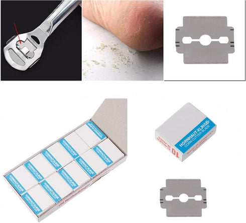 Yimart Professional Stainless Steel Foot Corn Callus Remover Cutter Blades for Dead Skin and Cuticle