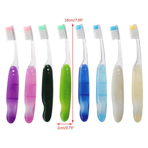WOEIFGV 1pc Foldable Soft Hair Portable Toothbrush Travel Camping Hiking Outdoor
