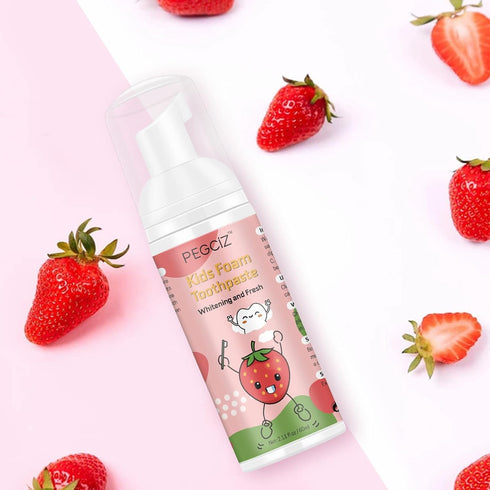 Foam Toothpaste Kids, Foaming Toothpaste for U Shape Toothbrush, Travel Friendly, 2PCs x 60ml