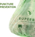 SUPERBIO 30 Count 13 Gallon Compostable Kitchen Waste Bags, Heavy Duty Food Scrap Bags Certified by BPI