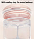 MURRI&MURRDI Retainer Case, Denture Bath Box with Strainer Basket, Cute Holder for Travel (Pink)