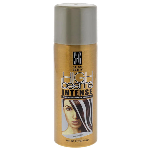 Salon Grafix High Beams Intense Temporary Spray - Silver, 2.7 oz Hair Color for Unisex