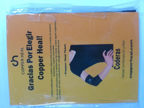 COPPER HEAL Elbow Compression Sleeve - Recovery Brace with Highest Copper Infused Content for Sore Muscles & Joints