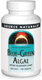 Source Naturals Blue Green Algae from Klamath Lake, Algae Superfood Supplement, 500 mg, 100 Tablets