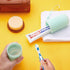 Anbbas 2pcs Double Bristle Head Denture Brush - Dental Cleaning Brush with Portable Toothbrush Cup Holder