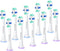 Replacement Heads for Philips Sonicare Toothbrush - 10 Pack Compatible with Snap-on Handles
