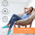 NatraCure 5-Toe Gel Lined Foot Moisturizing Socks - Aloe & Shea Infused Hydrating Socks for Dry Cracked Heels