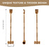 mikabaka 2 1 Hammer, in Wooden Back Scratcher and Massager Long Handle Manual Back Tapper for Itching Relief, Muscle