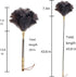 Aldwin Ostrich Feather Duster with Extension Pole, Up to 43 inch, Genuine Reusable Handheld Cleaning Duster