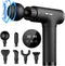 Massage Gun Deep Tissue, Mini Percussion for Athletes, Portable Muscle Relief with 6 Attachments, 30 Speed (Black)