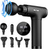 Massage Gun Deep Tissue, Mini Percussion for Athletes, Portable Muscle Relief with 6 Attachments, 30 Speed (Black)