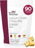 Bariatric Advantage Calcium Citrate Chewy Bites 500 mg - Sugar-Free Chewable Calcium Supplement with Vitamin D3 for