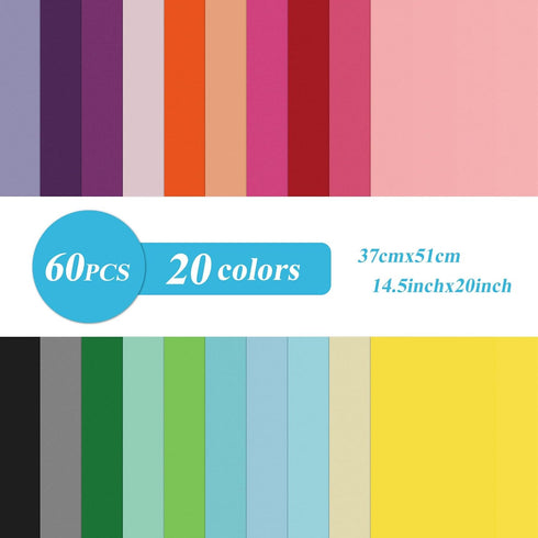 Bouiexye 60 Sheets 20 Multicolor Tissue Paper Rainbow Tissue Paper Bulk Gift Wrapping for DIY Art Craft Floral Birthday Party Festival by Bouiexye