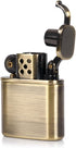 Antique Style Kerosene Brass Metal Lift Arm Windproof Lighter for Collection Decorative Gift (Bronzy)