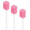 Disposable Oral Swabs, 100 Pack, Sterile Dental Sponge Swabsticks for Mouth & Gum Cleaning - Unflavored Sponge and