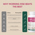 MORNING RISE 90 Count Regeneratively Raised Beef Organs Capsules, Grass Fed & Pasture Raised, Gluten-Free, Non-GMO