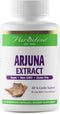 Paradise Herbs Arjuna, Super Potent, Ultra Pure, Antioxidant Supplement, Vegan, Non-GMO, 60 Vegetarian Capsules