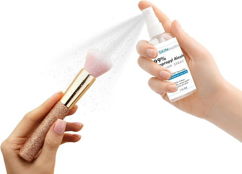 SKINovative 99% 99 1 Oz Isopropyl Alcohol Spray Disinfectant, Derma Roller Cleansing Spray, Microneedling Cleaning
