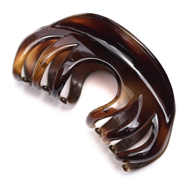 Youxuan 4 Inch Hair Claw for Women, Pretty Clip for Thick Hair, Coffee