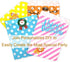 KEYYOOMY 100 Pcs Teal Blue Small Polka Dot Paper Candy Buffet Bags for Wedding & Birthday Party (5 x 7 inch)
