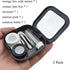 HAHIYO Contact Lens Case Kit with Mirror, Durable Leakproof Holder for Left/Right Eyes, 2 Pack