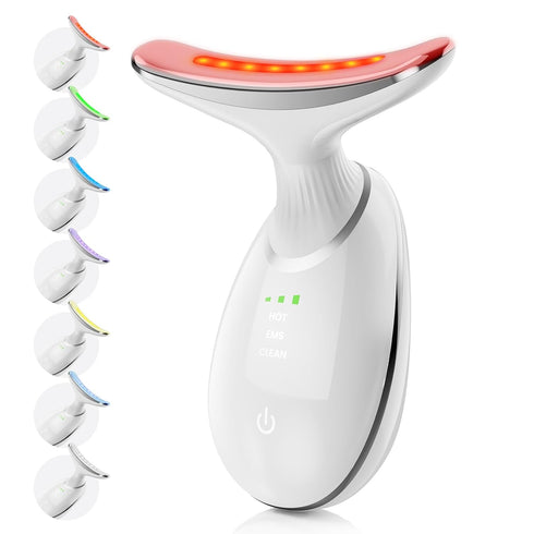 MoonTix Handheld Red Light Therapy with 3 Beauty Modes-7 Color LED Facial Beauty