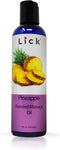 Lick Pineapple Flavored Massage Oil, Romantic Body Safe Non-Greasy Formula, 4 oz