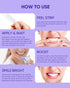 MySmile Non-Sensitive Teeth Whitening Strips Kit - 10Pcs with Waterproof 28X LED Light for Stain Removal