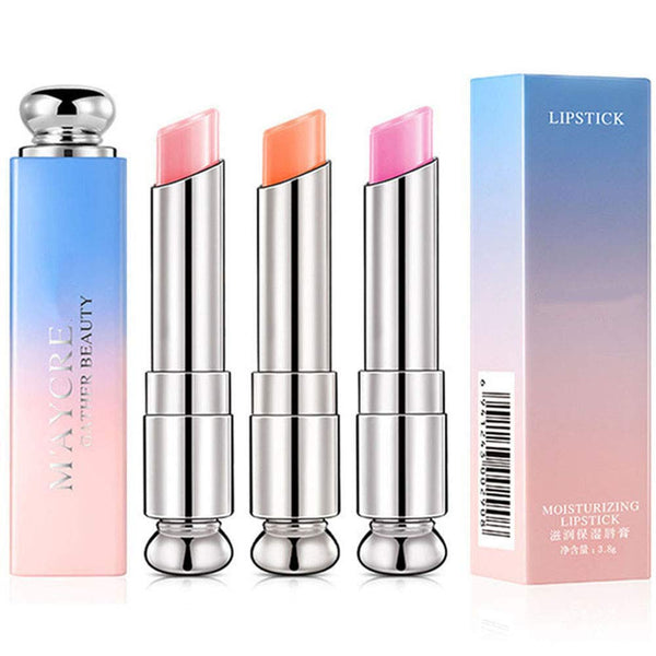 Petansy 3 Colors Jelly Lipstick Set - Moisturizing Magic Temperature Color Changing Lip Balm