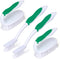 Scrub Brush Kit, 4 Pack Deep Cleaning Brush Set - 2 Scrub Brushes, 2 Tile and Grout Brushes with Scraper
